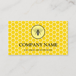 honingraat bij bijenHouder honingairist Visitekaartje
