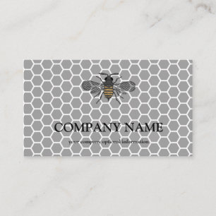 honingraat bij bijenHouder honingairist Visitekaartje