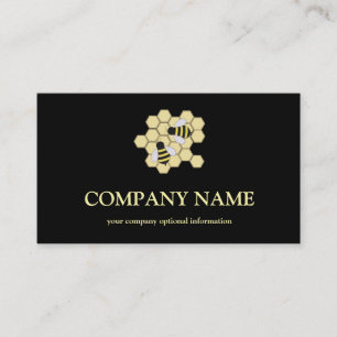 honingraat bij bijenHouder honingairisus Visitekaartje