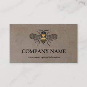 honingraat bij bijenHouder honingairisus Visitekaartje