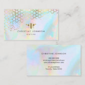 Honingraat Bijenontwerp Visitekaartje (Voorkant / Achterkant)