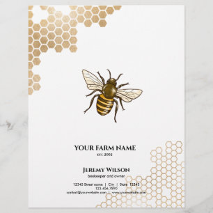 Honingraat Boerderij bijenimker Apiarist Honeybees Flyer