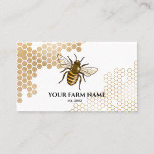 Honingraat Boerderij bijenimker Apiarist Honeybees Visitekaartje