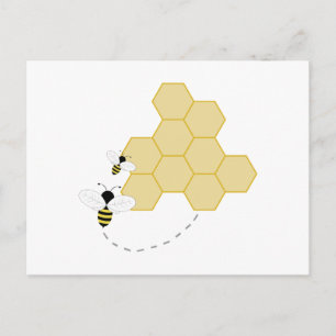 Honingraat Briefkaart