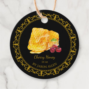 Honingraat Cherry Infusie Honey Hang Label