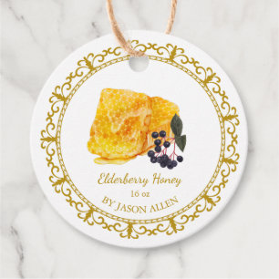 Honingraat Elderberry Honey Hang Label