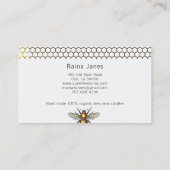 Honingraat en Bee Candle Maker Visitekaartje (Achterkant)