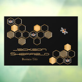 Honingraat en bijen raamsticker (Vel 3)