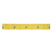 Honingraat en Bumble Bee Yellow Ribbon Lint (Voorkant)
