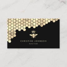 Honingraat en Faux Gold folie Queen Bee