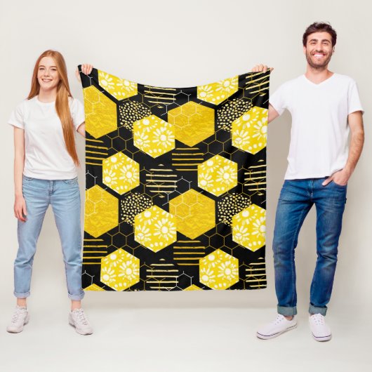 Honingraat! Fleece Blanket (In situ)