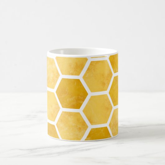 Honingraat gele bij mok (Center)