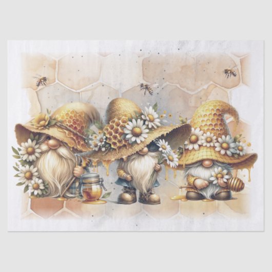 Honingraat Gnome Tissue Paper Tissuepapier (Voorkant)