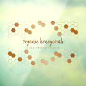 Honingraat Goud Raamsticker (Vel 3)