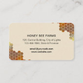 Honingraat Honing Bijen Apirarist Zeshoeken Imker Visitekaartje (Achterkant)