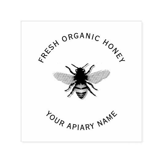 Honingraat Honingbij Zelfinkkend stempel (Design)