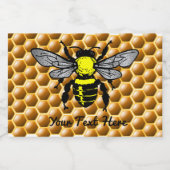 Honingraat Honingpot Bee Labels Voedselcontainer Etiket (Enkel label)