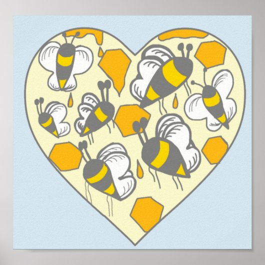 Honingraat Poster (Voorkant)