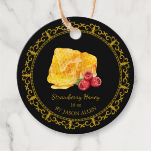  Honingraat Raspberry Honey Hang Label