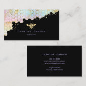 honingraat van de bijenlogo visitekaartje (Voorkant / Achterkant)