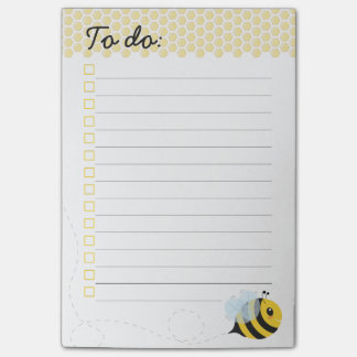 Honingraat van de kattenhoningraat Cute Yellow Fly Post-it® Notes
