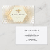 honingraatzeshoeken juweelbij visitekaartje (Voorkant / Achterkant)