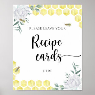 Honingraten - Uw receptkaart hier poster