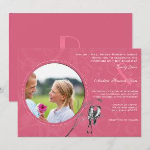  honingSuckle Hummingbird Wedding Invite Kaart