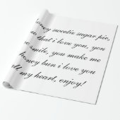 honingsuiker, verpakkingspapier cadeaupapier (Uitgerold)