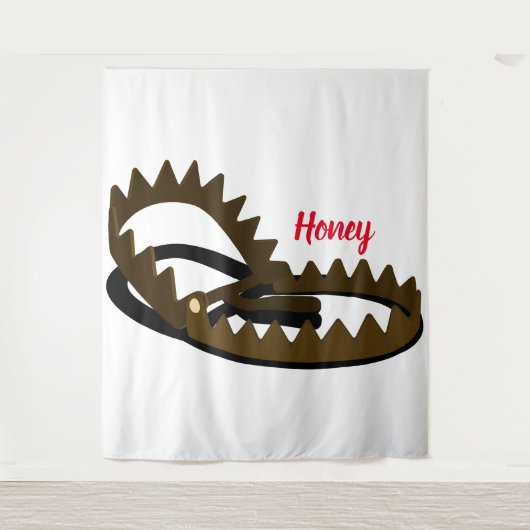 Honingval Tapijt Wandkleed (Voorkant)