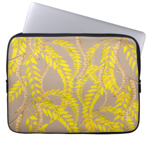 Honingvergrendeling op een laptophoes laptop sleeve