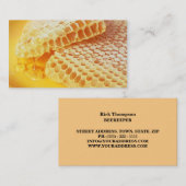 Honingverkoper/bijenteler — Winkel van suikerbiete Visitekaartje (Voorkant / Achterkant)