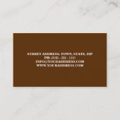 Honingverkoper/imker bietenboer visitekaartje (Achterkant)