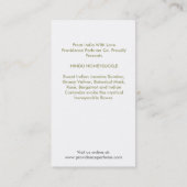 HONINGZUIGER WIT VISITEKAARTJE (Achterkant)