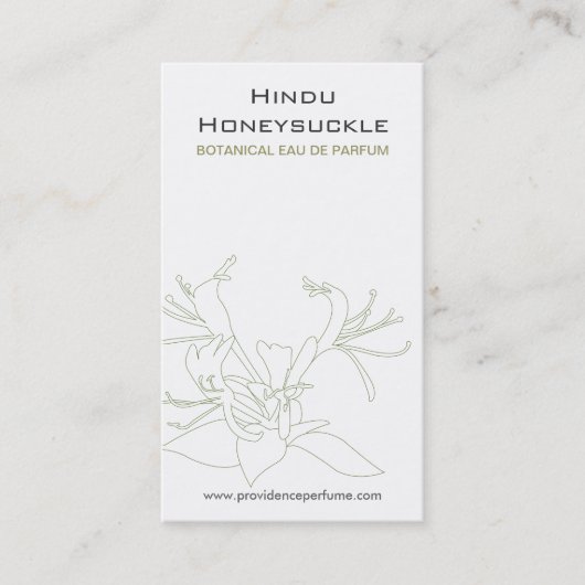 HONINGZUIGER WIT VISITEKAARTJE (Voorkant)