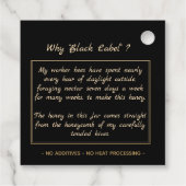 Honingzwart  bier Etiket Label (Achterkant)