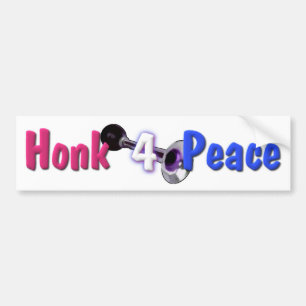 Honk 4 Vrede Bumpersticker