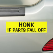 HONK ALS DELEN HERFST UIT BUMPERSTICKER (Op auto)