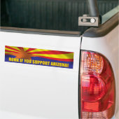 Honk als je Arizona steunt! Bumpersticker (Op Truck)