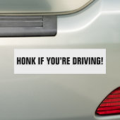 Honk als je een bumpersticker II rijdt (Op auto)