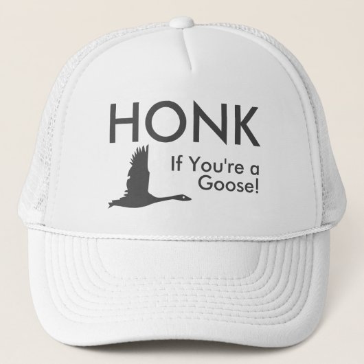 HONK als je een Goose Funny Gezegde Oval Sticker b Trucker Pet (Voorkant)