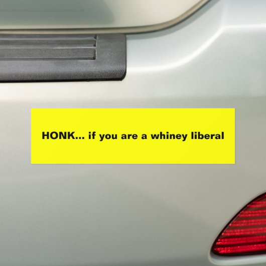 HONK... als je een vrolijk liberaal bent Bumpersticker (Op auto)