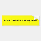 HONK... als je een vrolijk liberaal bent Bumpersticker (Voorkant)