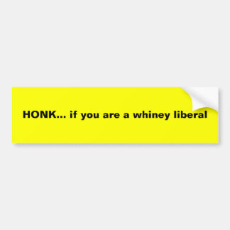 HONK... als je een vrolijk liberaal bent Bumpersticker