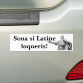 Honk als je Latijn spreekt! Bumpersticker (Op auto)
