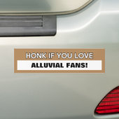  "Honk als je van..." Bumpersticker (Op auto)