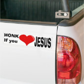 honk als je van jesus houdt bumpersticker (Op Truck)