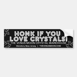 Honk als je van kristallen houdt! (Black) Bumpersticker
