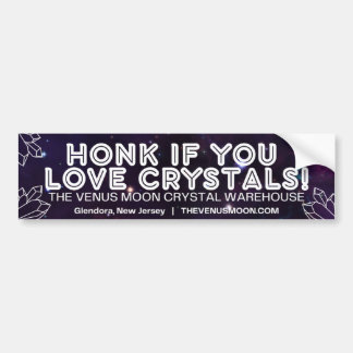 Honk als je van kristallen houdt! (Galaxy) Bumpersticker