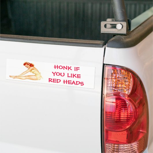 HONK ALS U VAN RODE KOPEN HOUDT BUMPERSTICKER (Op Truck)